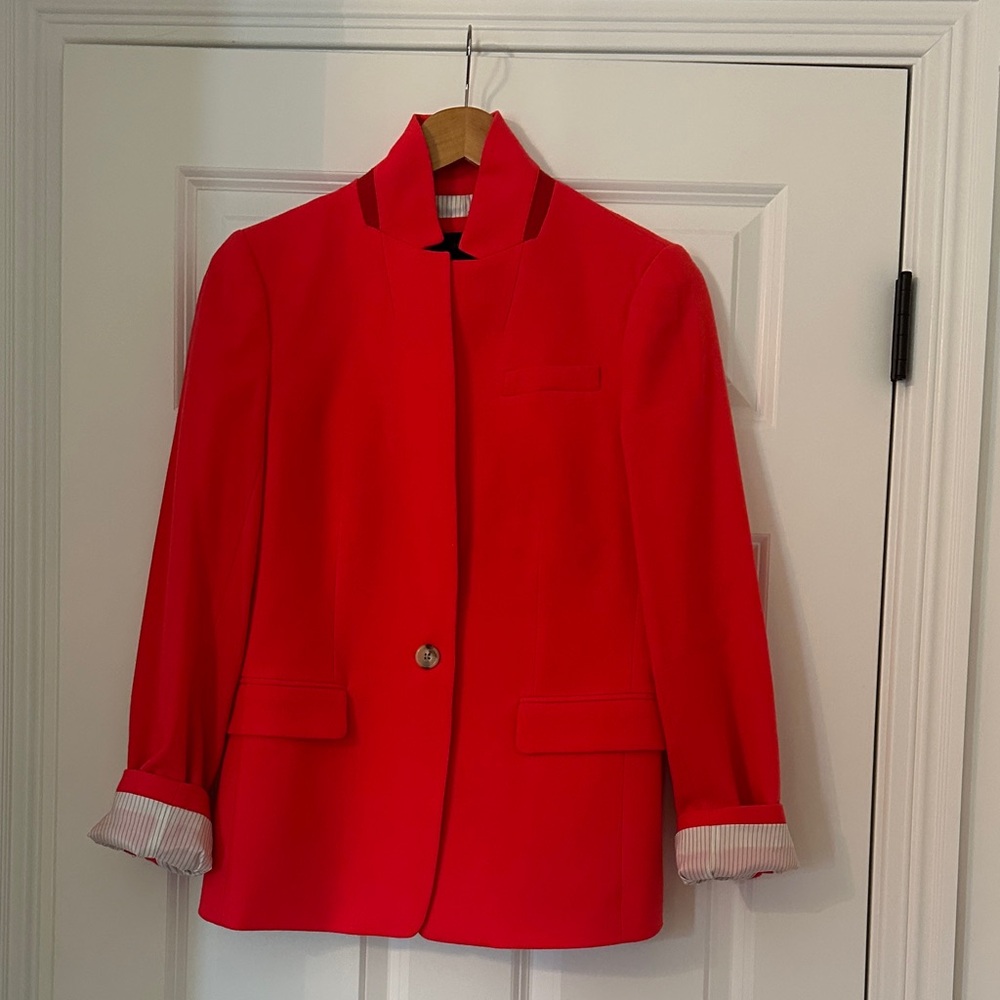 J. Crew Regent Wool Blazer in Red/Orange